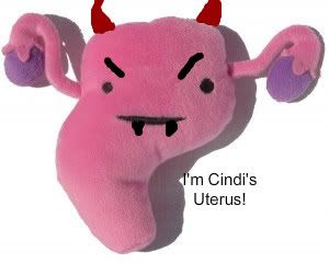 angry uterus plush